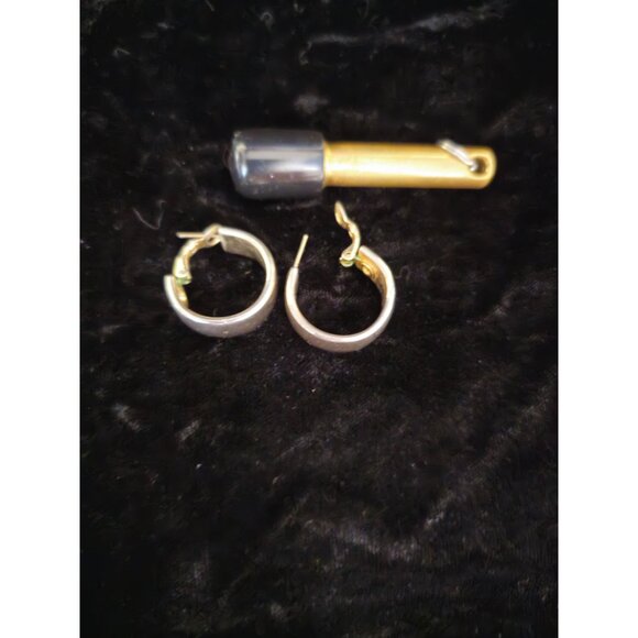 Chunky hoop earrings - Picture 4 of 4